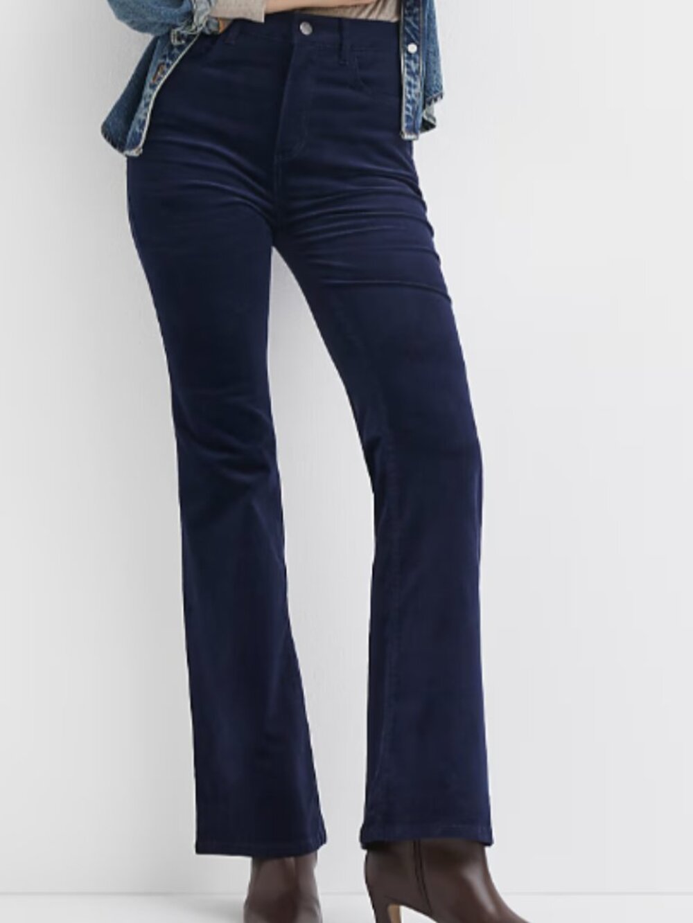 Slim Flare Pants in Corduroy
